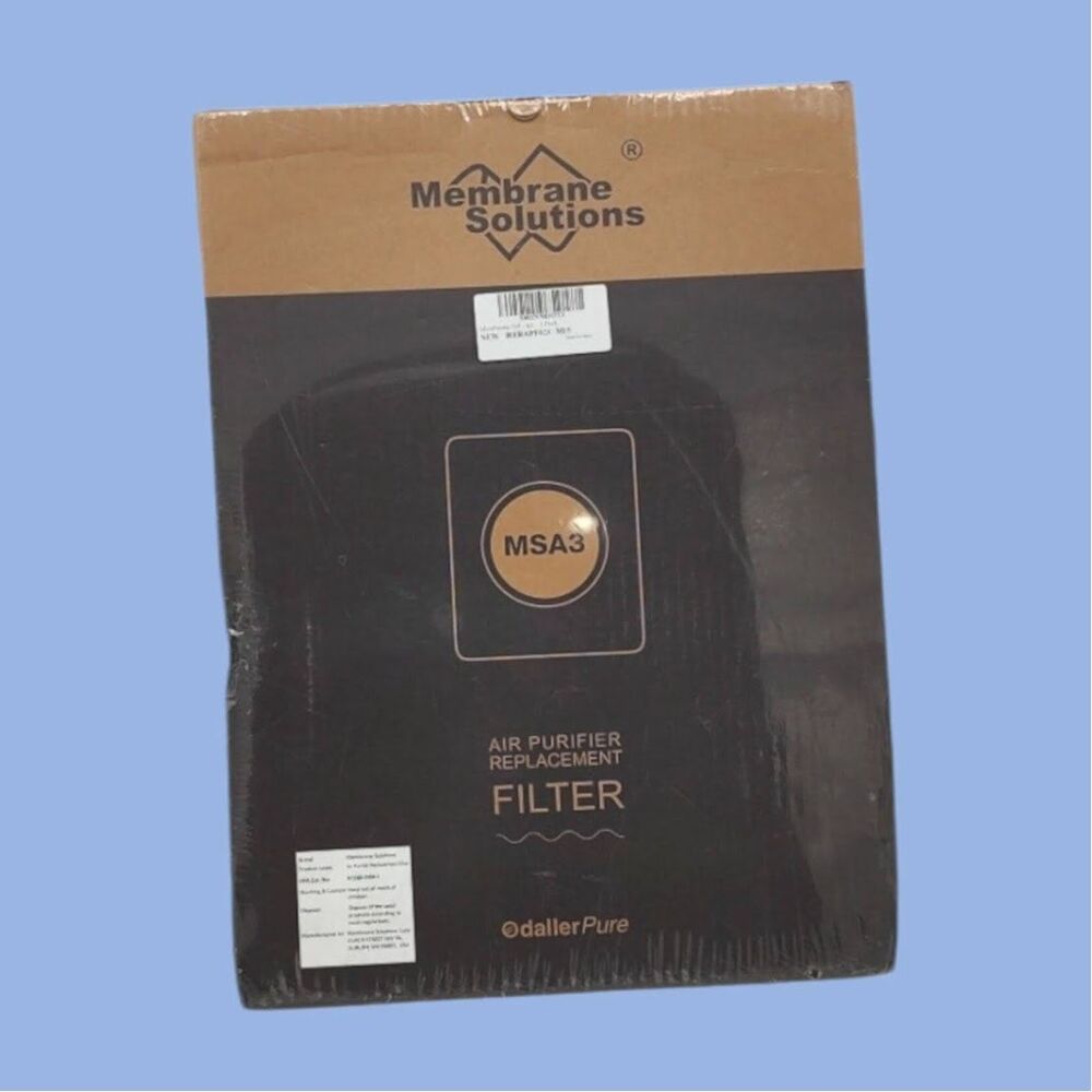 Air Purifier Replacement Filter - MSA3 - Membrane Solutions - 1 Pack New in Box